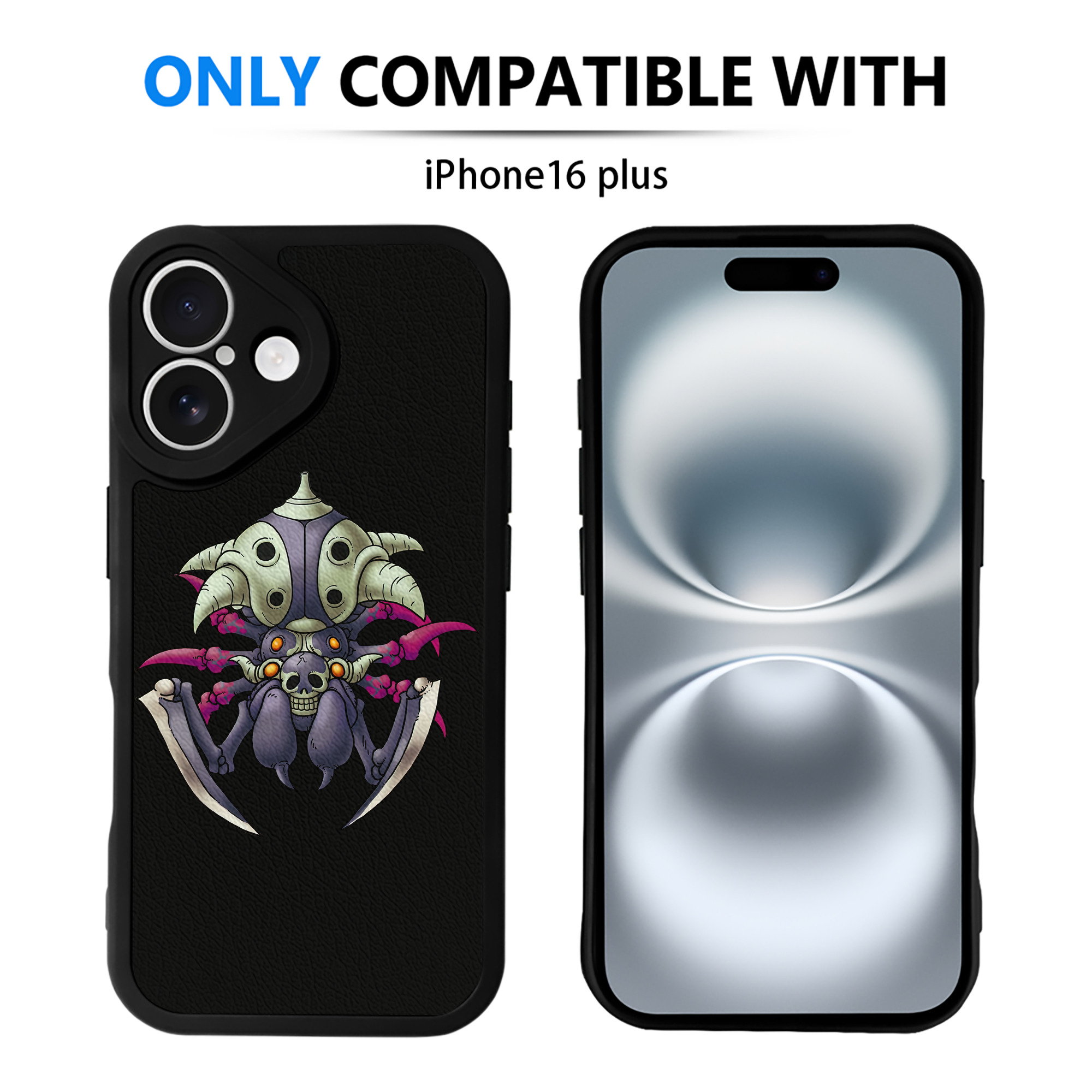 （画像用） ドラゴンクエスト Doragon Kuesuto Dragon Quest 【iPhone 16シリーズ対応】シリコンスマホケース（レザー調） 材質：シリコン